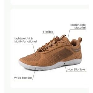 Hike Footwear HF-Cloud Barefoot Brown Wide Toe Minimalist Shoes Mens 10.5 43 NEW